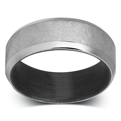 The Gandalf™️ - Men's Ring / Wedding Band - Titanium with Forged Carbon Fiber Sleeve