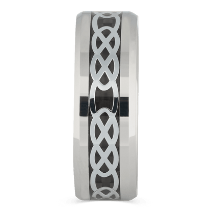The Infinite - Men's Ring / Wedding Band - Tungsten with Infinity Design