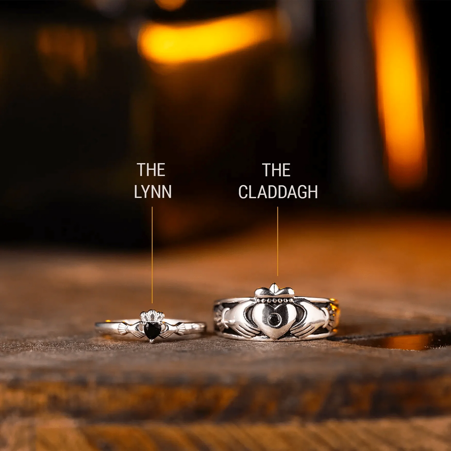 The Lynn - Women's Claddagh Ring / Wedding Ring - Sterling Silver