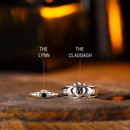 The Lynn - Women's Claddagh Ring / Wedding Ring - Sterling Silver