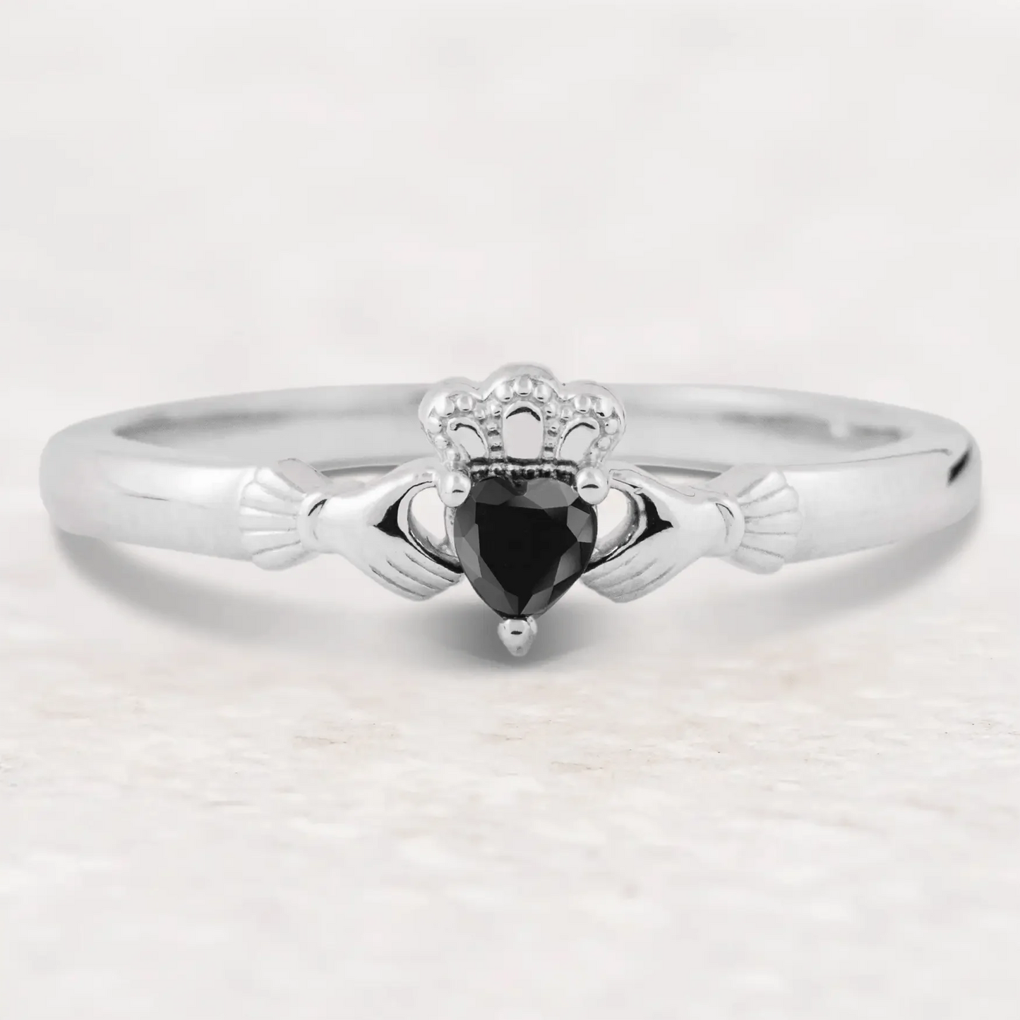 The Lynn - Women's Claddagh Ring / Wedding Ring - Sterling Silver