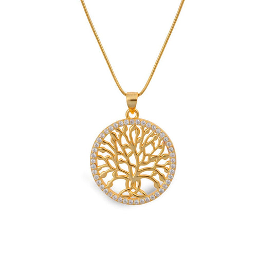 Celtic Tree of Life™ 18K Yellow Gold Diamond Pendant