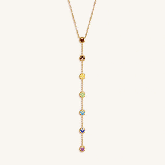 Ethereal Balance – Seven Chakra Harmony Necklace