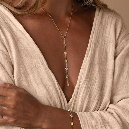 Ethereal Balance – Seven Chakra Harmony Necklace