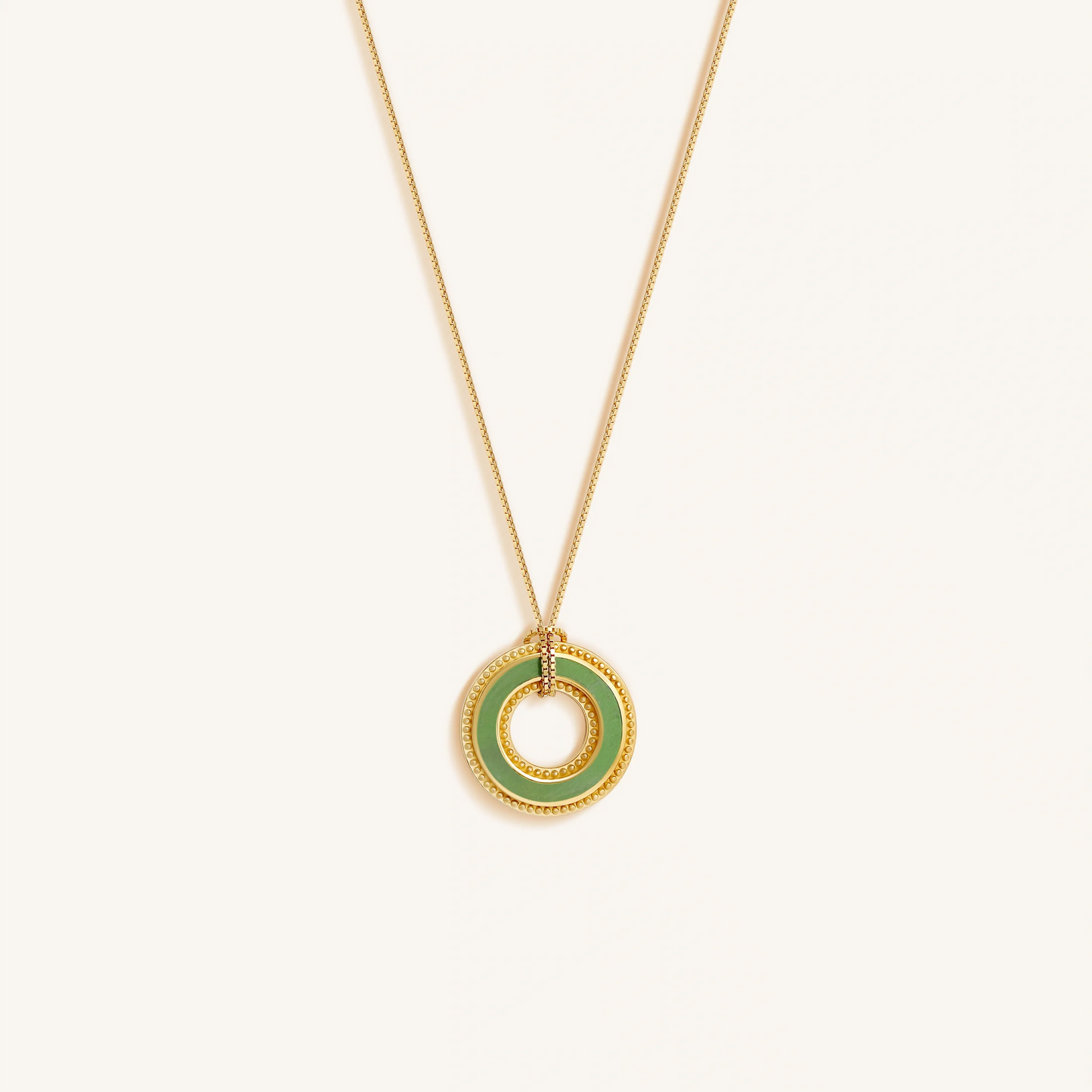 Circle of Harmony Jade Karma Necklace
