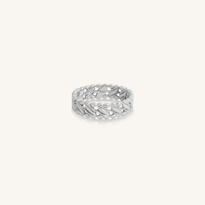 Flowing Harmony Sterling Silver Band Ring
