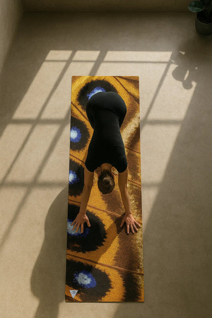 Butterfly Eco Yoga Mat – Artist Design, 6mm Cushion + Grip | Yune Yoga