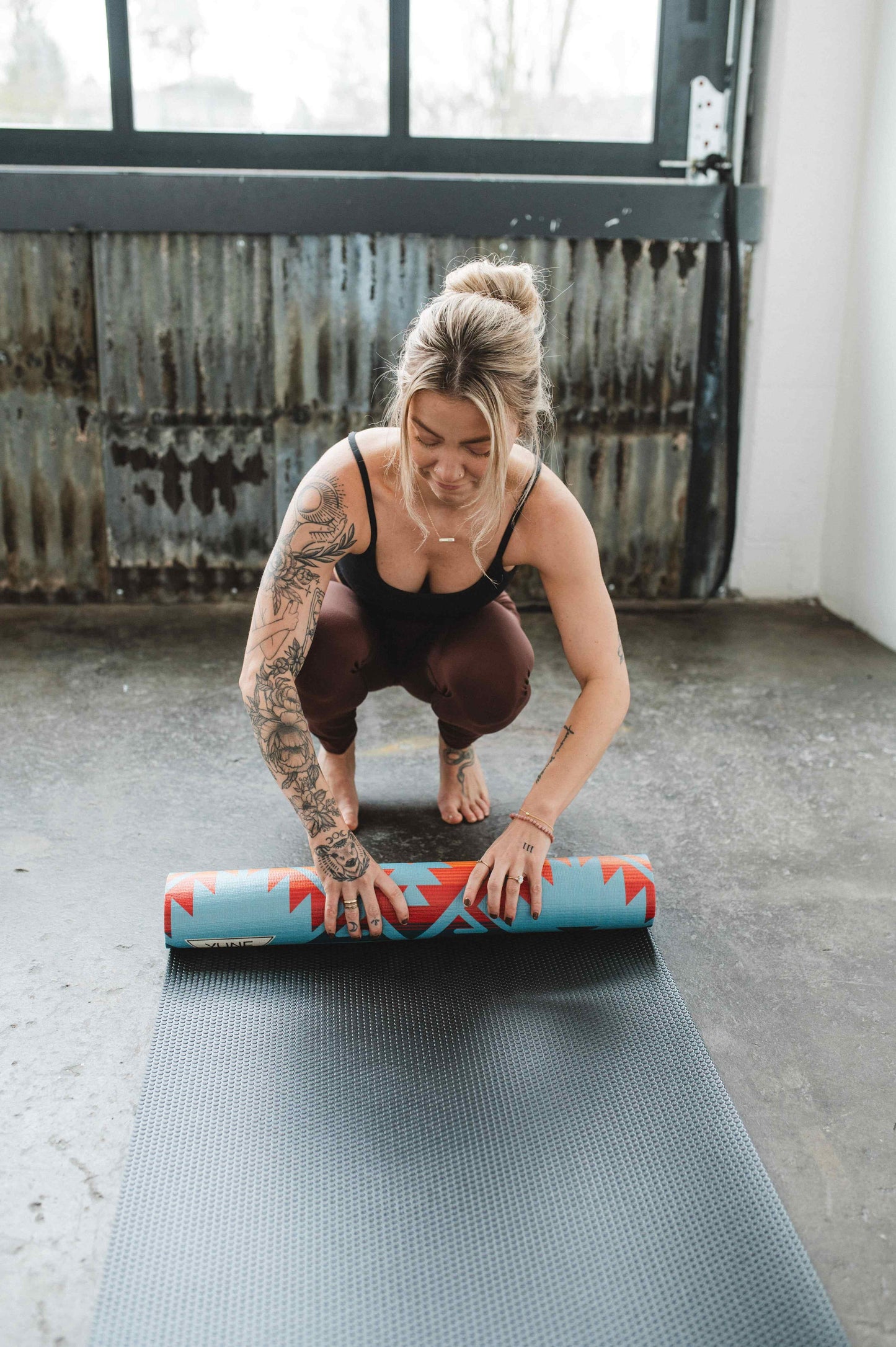 Jerome Turquoise Yoga Mat – 6 mm Extra Thick, Double-Sided Non-Slip, Eco-Friendly PER with Turquoise Water-Inspired Design | Yune Yoga