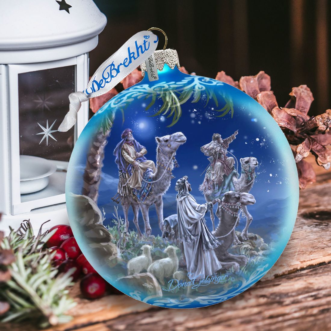 Let Us Adore Him - Glass Ornament - Limited Edition