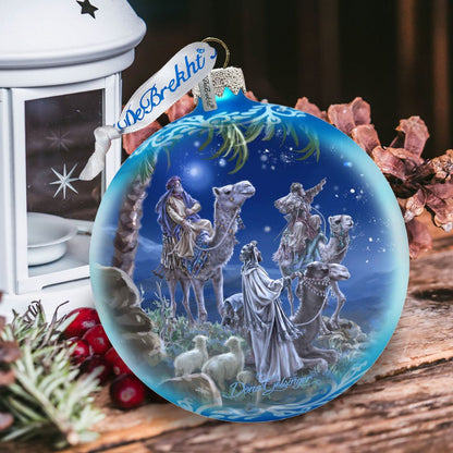 Let Us Adore Him - Glass Ornament - Limited Edition