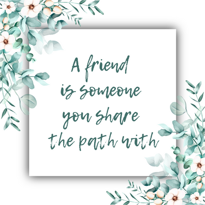 A Friend Is Someone You Share the Path With - Mobius Necklace