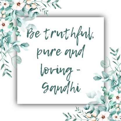 Be Truthful, Pure and Loving (Gandhi) - Mobius Necklace