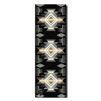 Buffalo Hills Shadow Yoga Mat – 6 mm Extra Thick, Double-Sided Non-Slip, Eco-Friendly PER with Southwestern Design | Yune Yoga