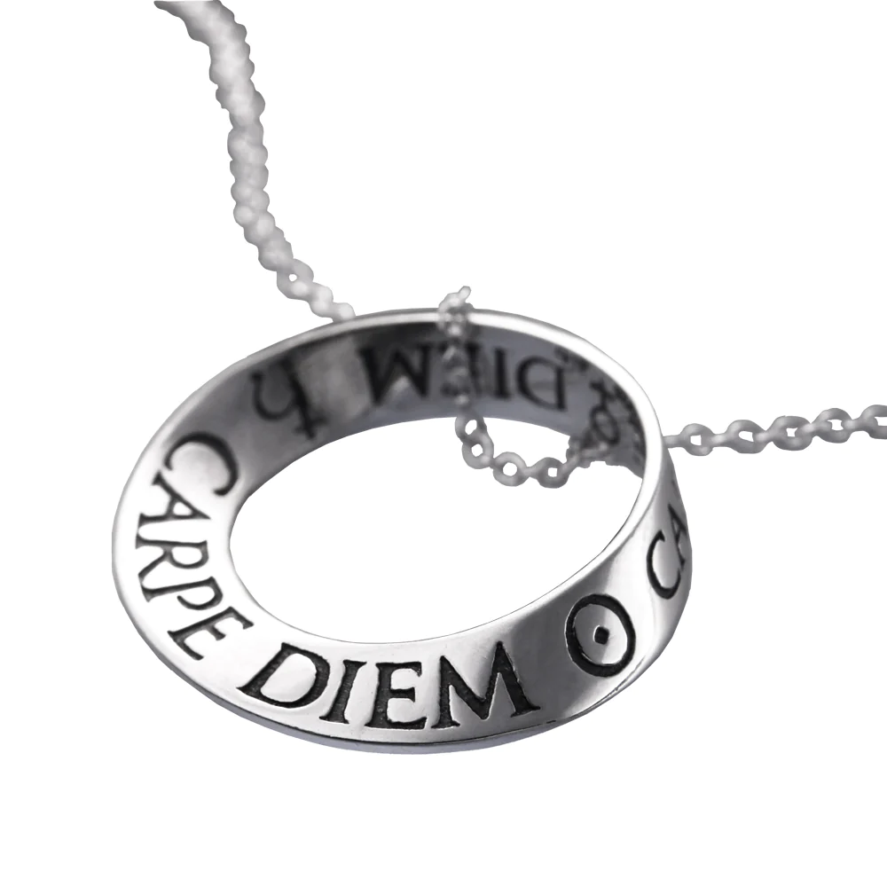 Carpe Diem - Seize the Day (Horace) - Mobius Necklace