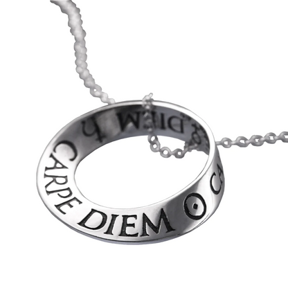 Carpe Diem - Seize the Day (Horace) - Mobius Necklace