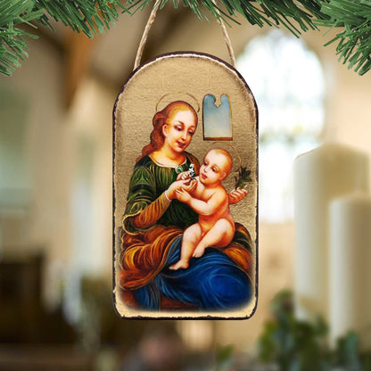 Madonna And Child Sacred Icon Ornament