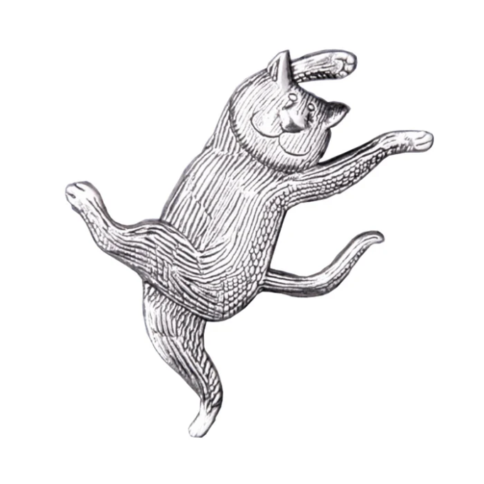 Dancing Cat Pin - Edward Gorey