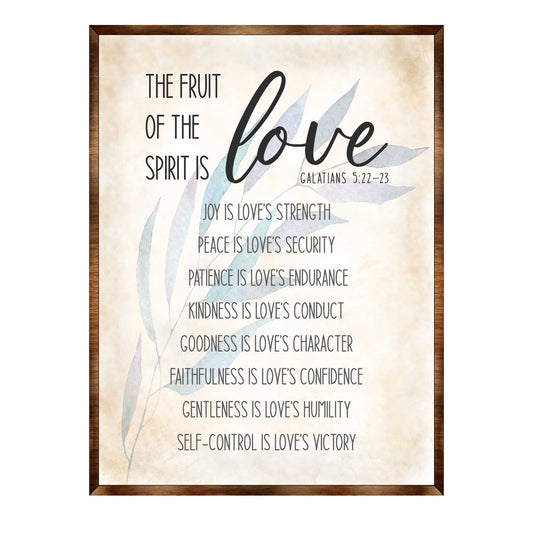 Fruit of the Spirit - Galatians 5:22 - Wooden Scripture Wall Art