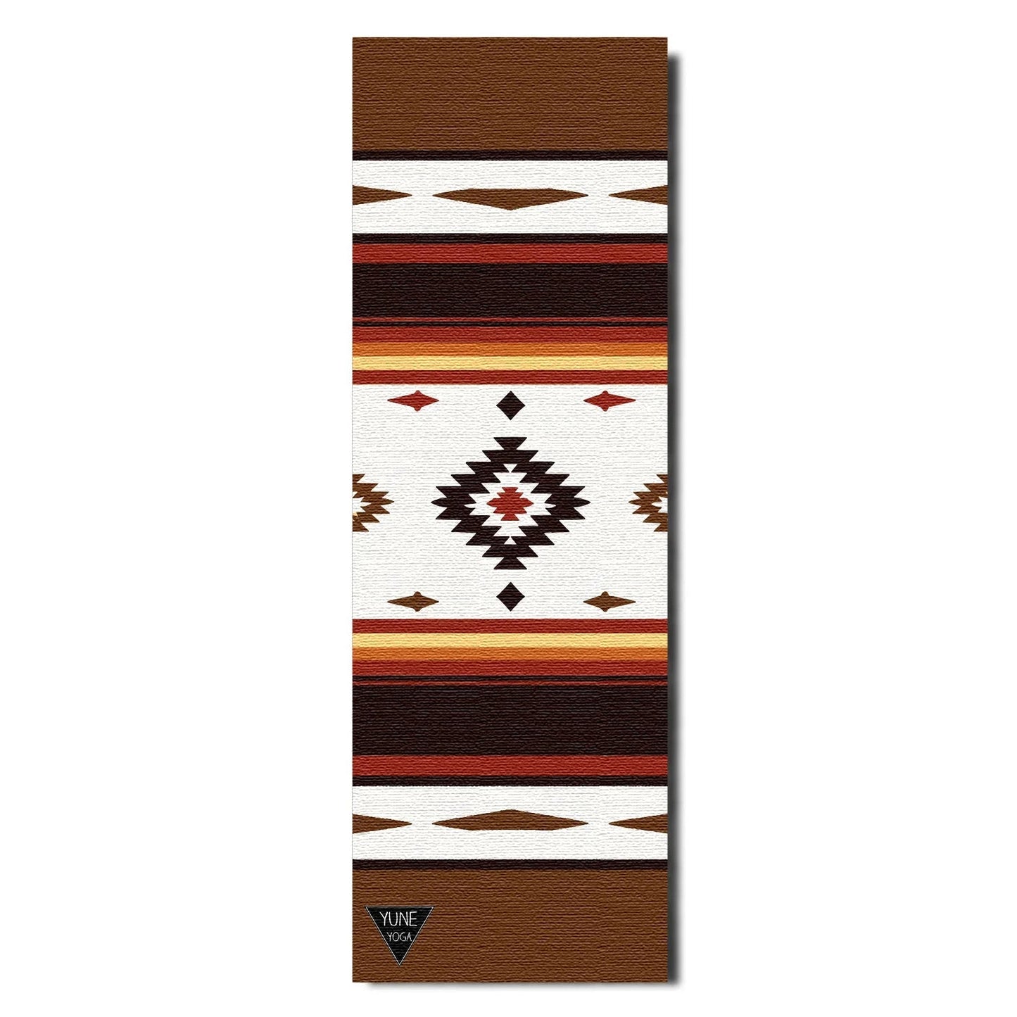 Elk Grove Yoga Mat – 6 mm Extra Thick, Double-Sided Non-Slip, Eco-Friendly PER with Earth-Tone Striped Design | Yune Yoga