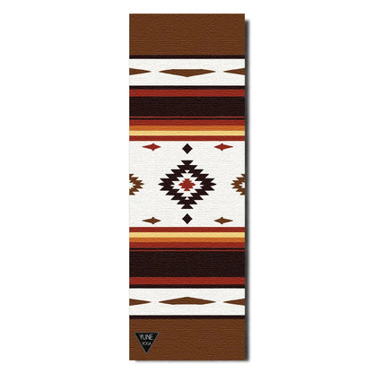 Elk Grove Yoga Mat – 6 mm Extra Thick, Double-Sided Non-Slip, Eco-Friendly PER with Earth-Tone Striped Design | Yune Yoga