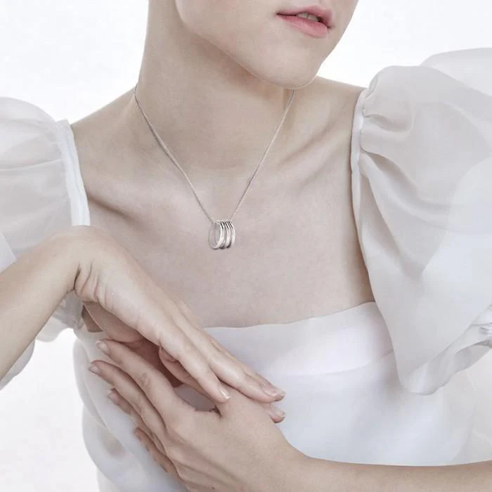 Empowerment Necklace: Radiate, Thought, Magnetize - Sterling Silver