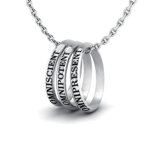 Empowerment Necklace: Omniscient, Omnipotent, Omnipresent - Sterling Silver