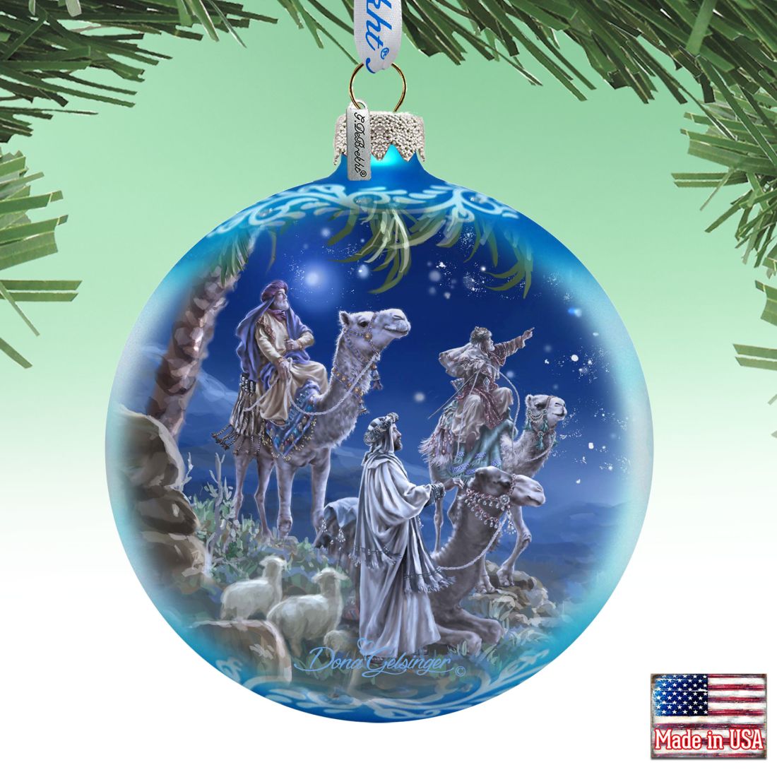 Let Us Adore Him - Glass Ornament - Limited Edition