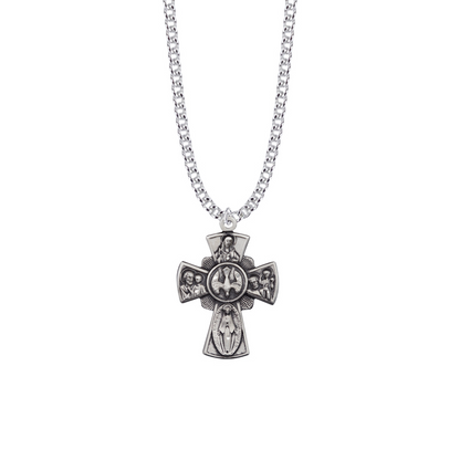 Five Way Catholic Medal - Sterling Silver