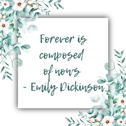 Forever Is Composed of Nows (Emily Dickinson) - Mobius Necklace