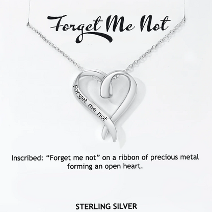 Forget Me Not - Heart Necklace