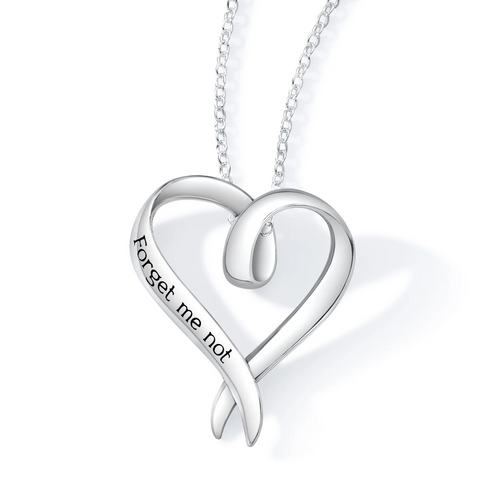 Forget Me Not - Heart Necklace