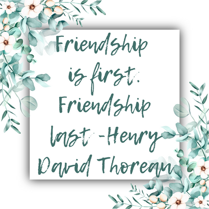 Friendship Is First (Thoreau) - Mobius Necklace