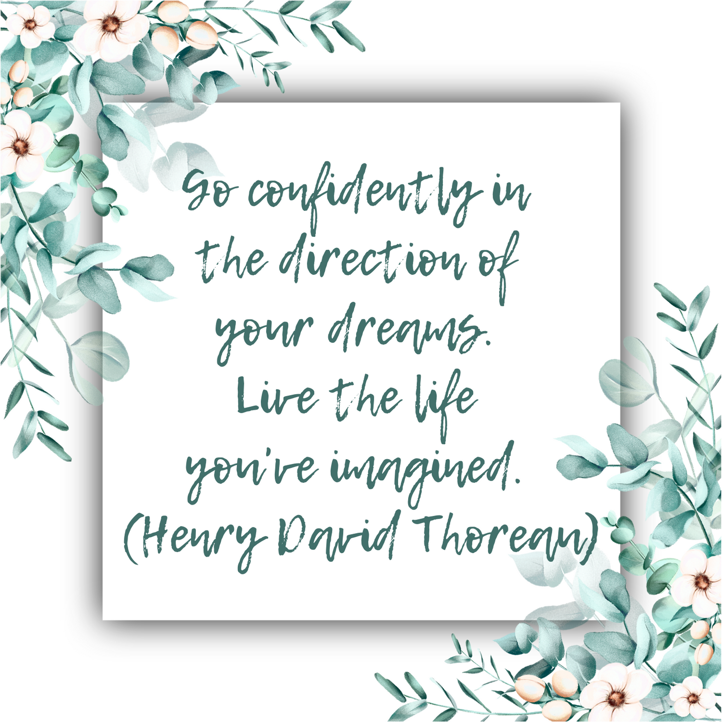 Live the Life You've Imagined - Thoreau Cuff Bracelet