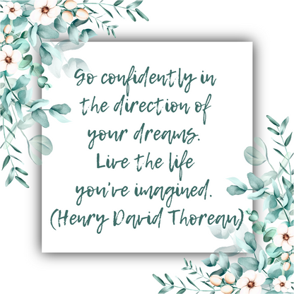 Live the Life You've Imagined - Thoreau Cuff Bracelet