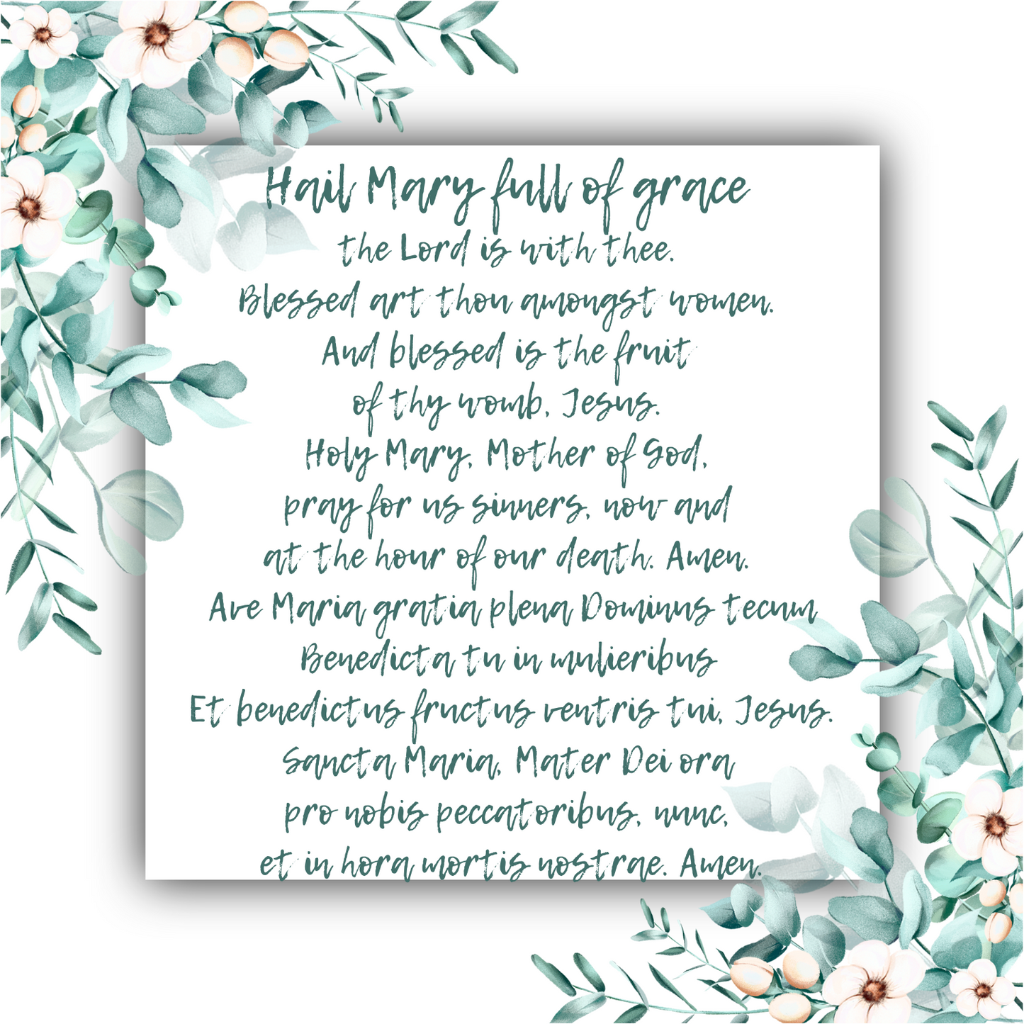 The Hail Mary "Ave Maria" - Mobius Bracelet