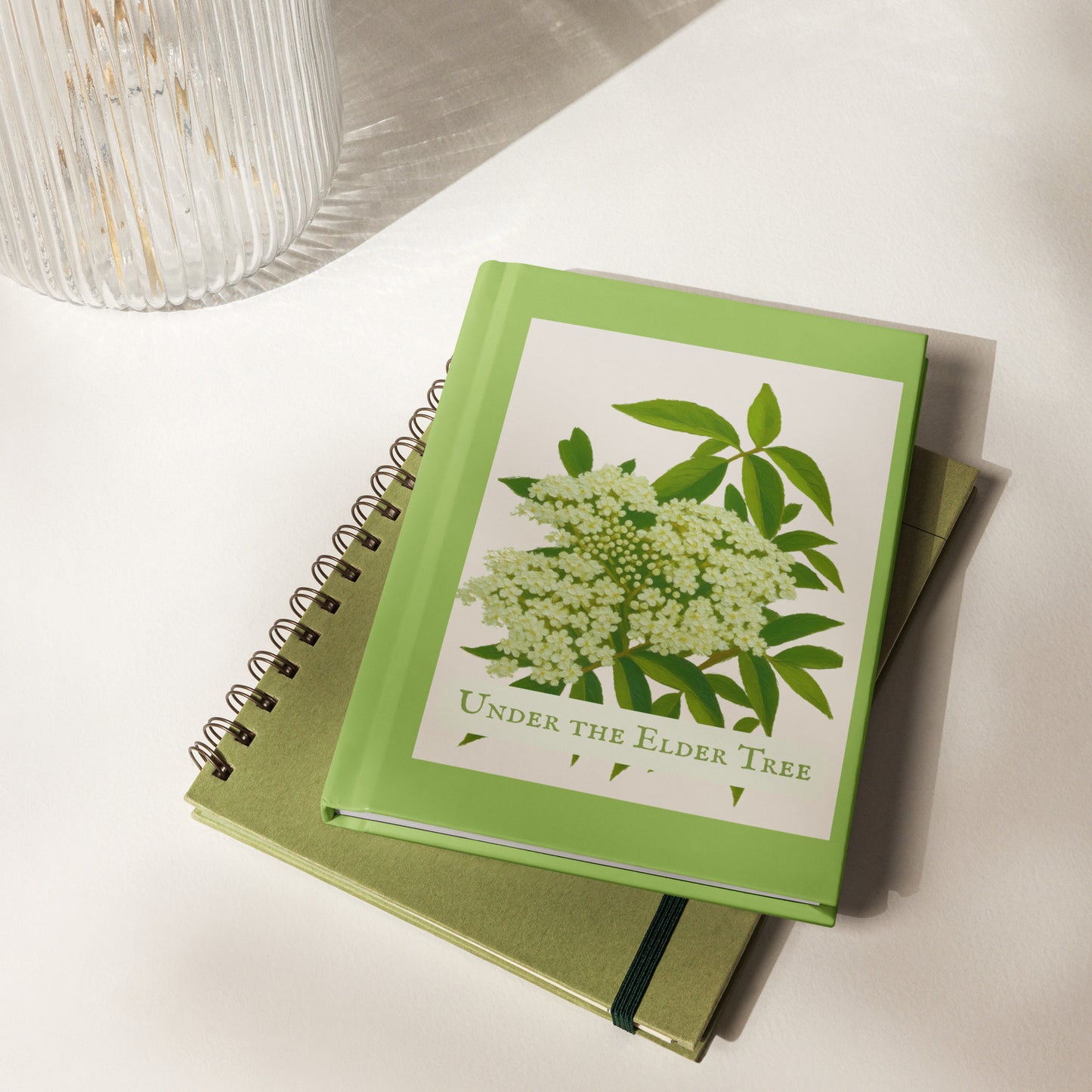 Under the Elder Tree — Hardcover Nature Journal | Botanical Painterly Art | Pollinator Garden Gift