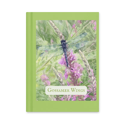 Gossamer Wings — Hardcover Nature Journal | Dragonfly Watercolor Art | Sacred Garden Collection