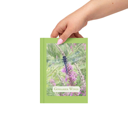 Gossamer Wings — Hardcover Nature Journal | Dragonfly Watercolor Art | Sacred Garden Collection