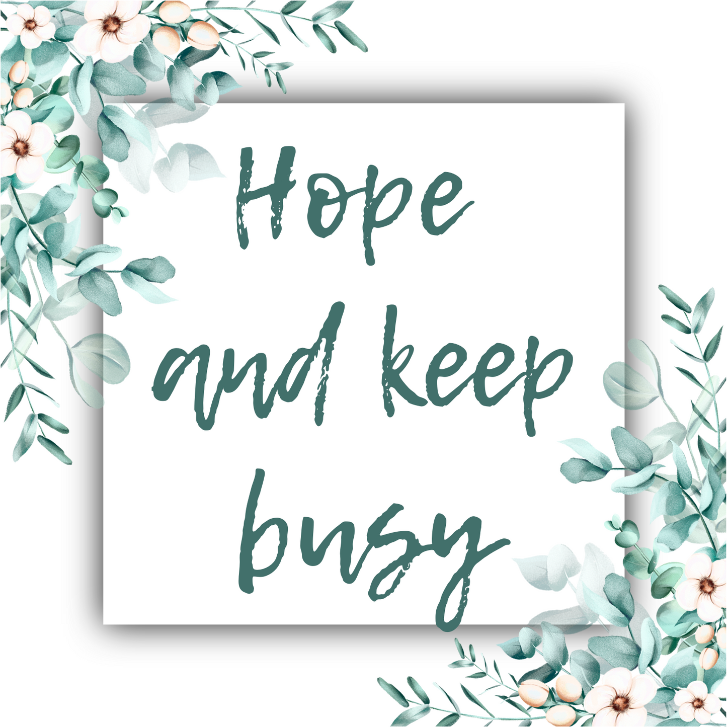 Hope and Keep Busy - Louisa May Alcott - Heart Necklace