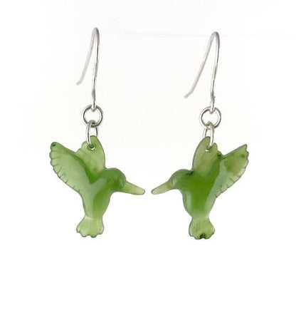 Canadian Jade Hummingbird Earrings