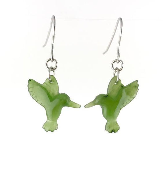 Canadian Jade Hummingbird Earrings