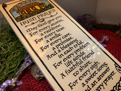 Irish Blessing - May God give you - Ceramic Wall Art