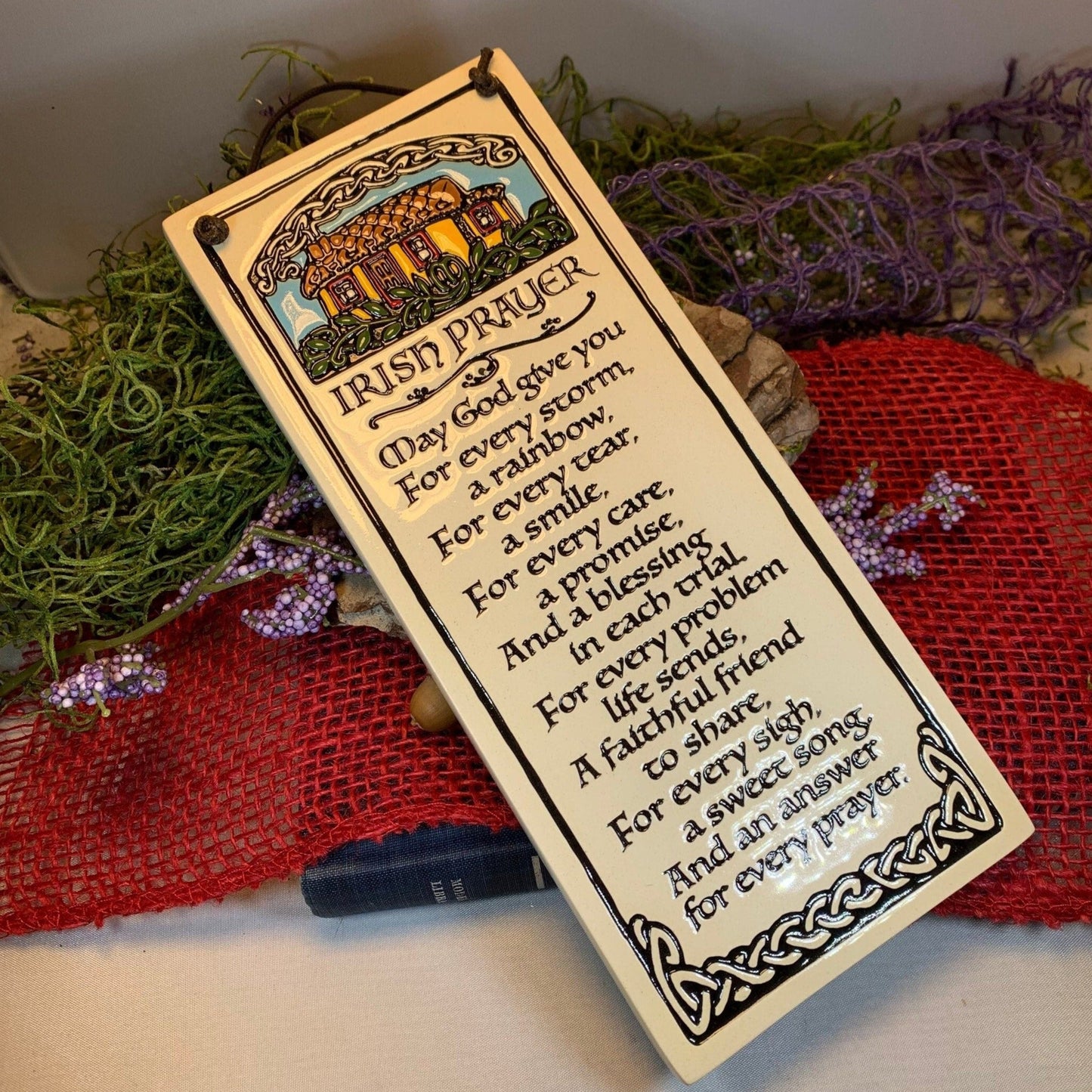 Irish Blessing - May God give you - Ceramic Wall Art