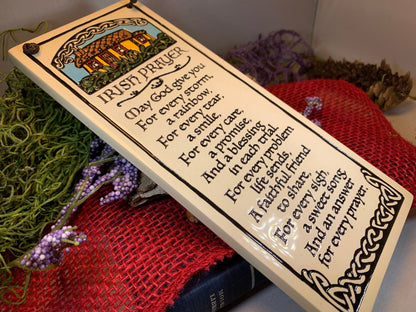 Irish Blessing - May God give you - Ceramic Wall Art