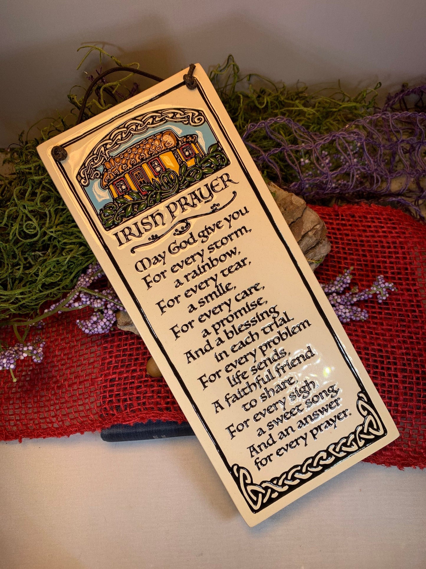 Irish Blessing - May God give you - Ceramic Wall Art