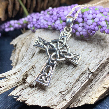 Four Corner Knot Celtic Cross Necklace