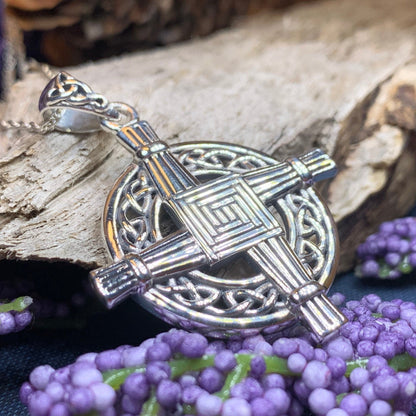 Celtic Saint Brigid's Cross Necklace