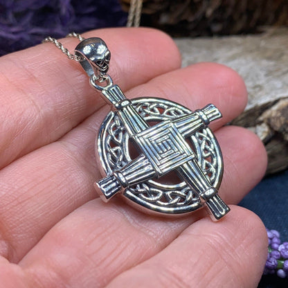 Celtic Saint Brigid's Cross Necklace