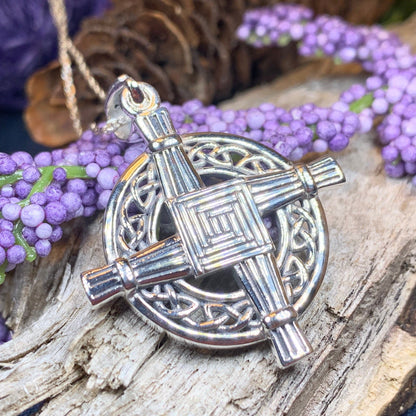 Celtic Saint Brigid's Cross Necklace