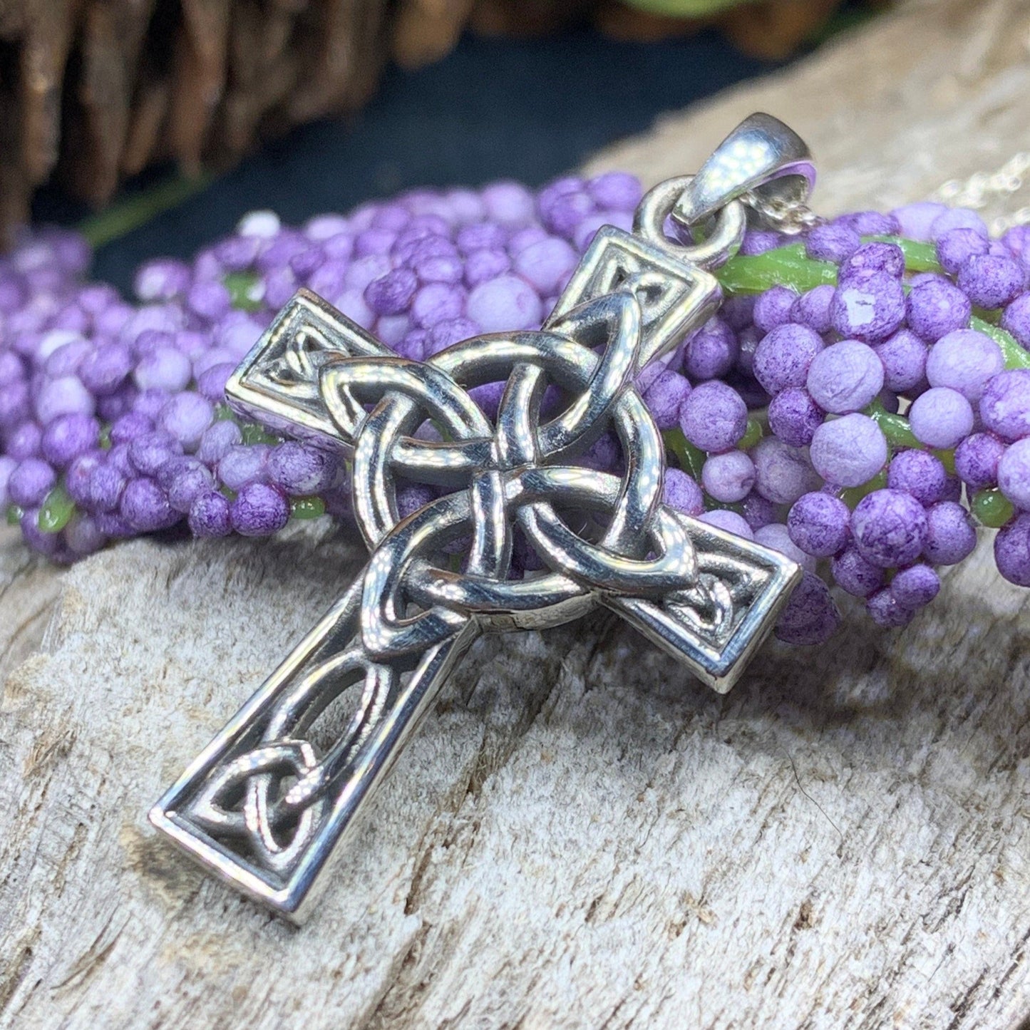 Four Corner Knot Celtic Cross Necklace